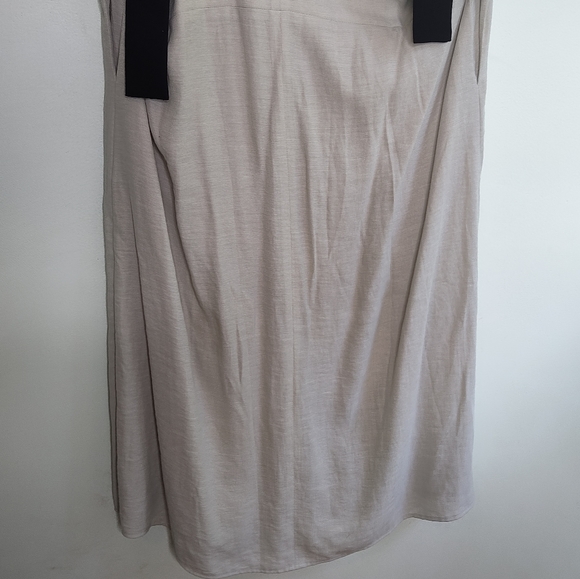 Chic Beige Dress with Black Strap details on back - Picture 5 of 13